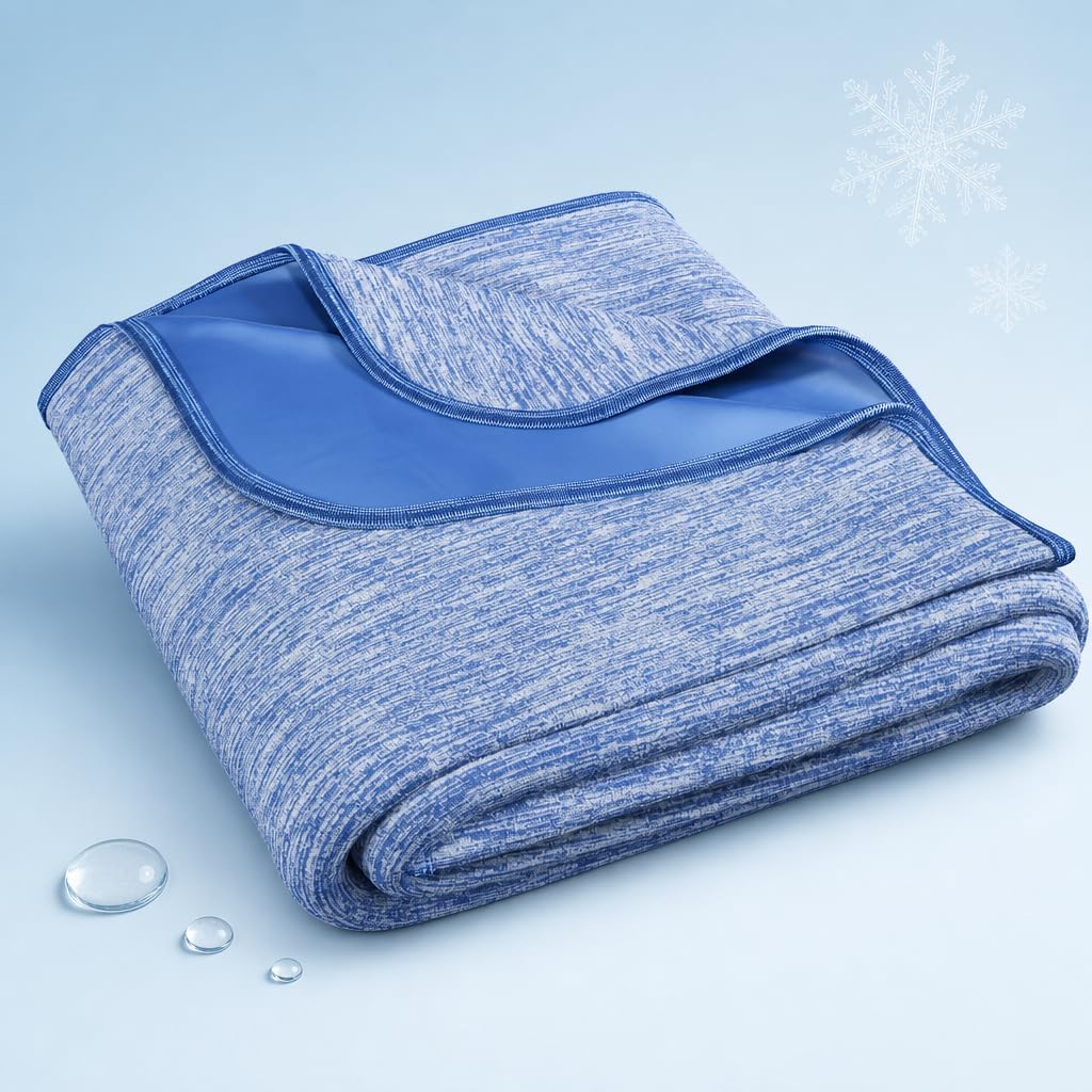 Cooling Blanket Advanced Cooling Fibers Dual-Sided Icy-Cool & Microfiber
