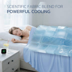 Cooling Blanket Advanced Cooling Fibers Dual-Sided Icy-Cool & Microfiber