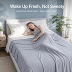 Cooling Blanket Advanced Cooling Fibers Dual-Sided Icy-Cool & Microfiber