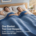Cooling Blanket Advanced Cooling Fibers Dual-Sided Icy-Cool & Microfiber