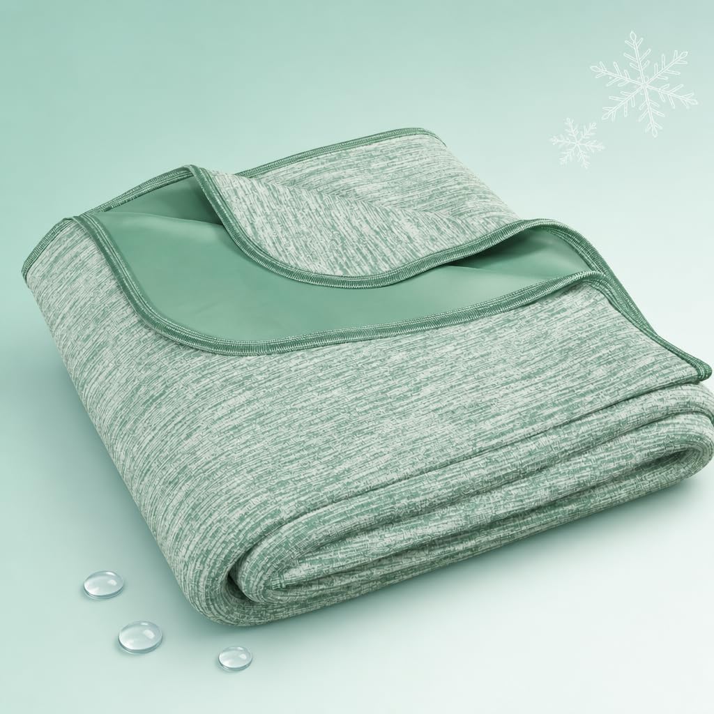 Cooling Blanket Advanced Cooling Fibers Dual-Sided Icy-Cool & Microfiber