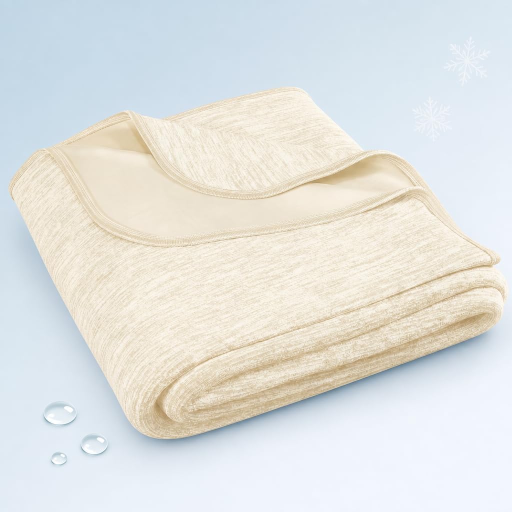 Cooling Blanket Advanced Cooling Fibers Dual-Sided Icy-Cool & Microfiber