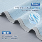 Cooling Blanket Arc-Chill Fibers Breathable Grid & Machine Washable