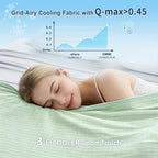 Cooling Blanket Arc-Chill Fibers Breathable Grid & Machine Washable