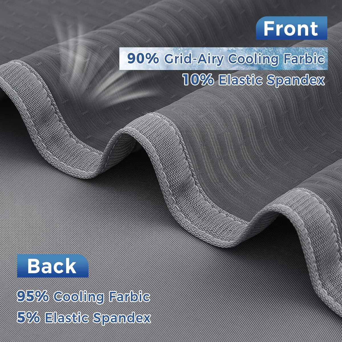Cooling Blanket Arc-Chill Fibers Breathable Grid & Machine Washable