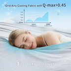 Cooling Blanket Arc-Chill Fibers Breathable Grid & Machine Washable