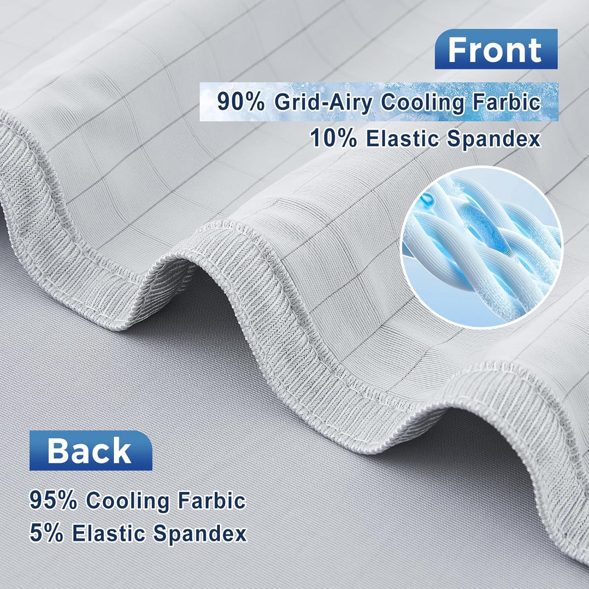 Cooling Blanket Arc-Chill Fibers Breathable Grid & Machine Washable