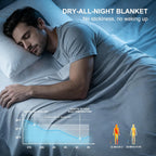 Cooling Blanket Arc-Chill Fibers Breathable Grid & Machine Washable