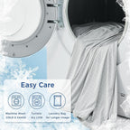 Cooling Blanket Arc-Chill Fibers Breathable Grid & Machine Washable