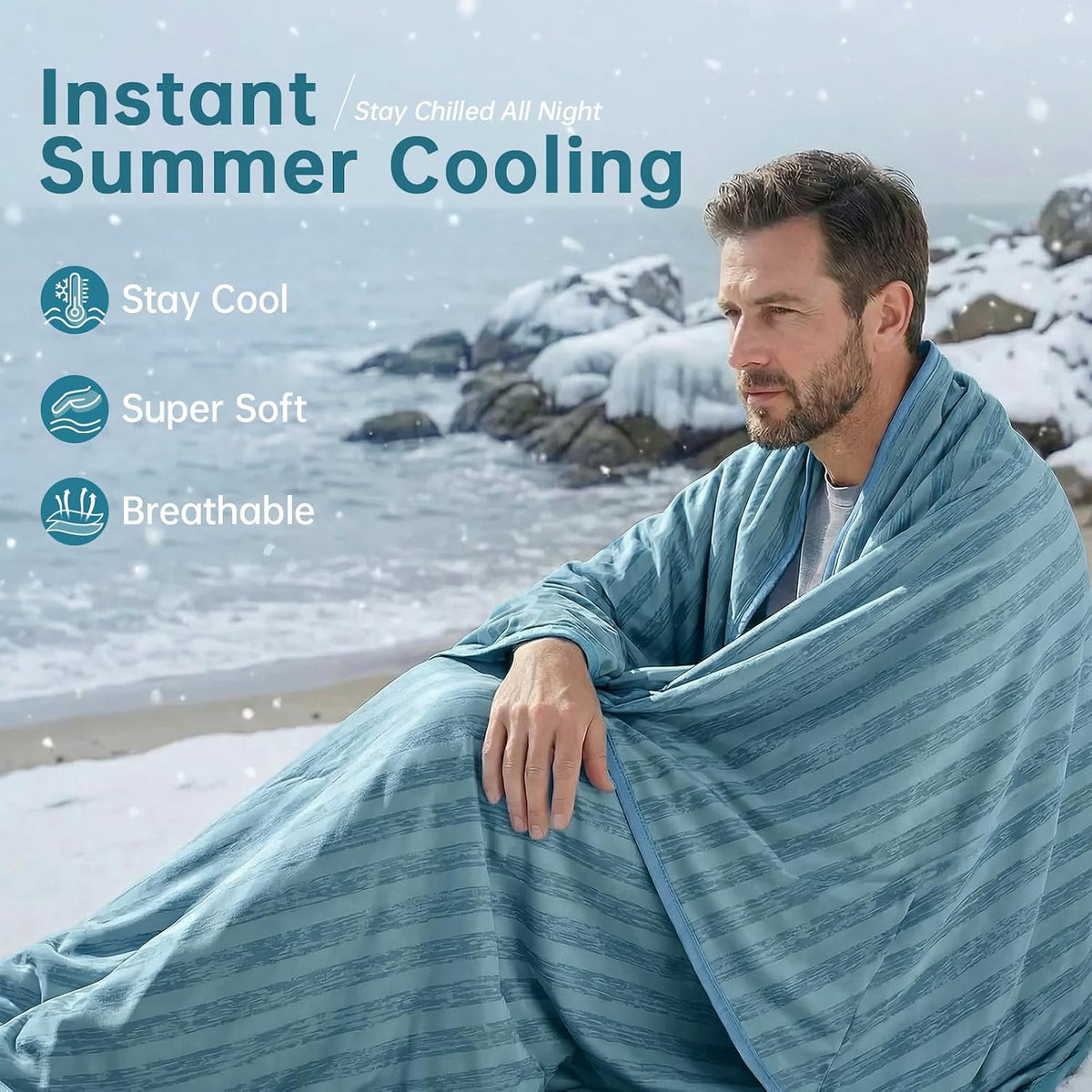 Cooling Blanket Arc-Chill Lightweight & Breathable