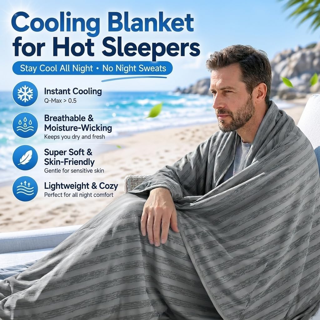Cooling Blanket Arc-Chill Lightweight & Breathable