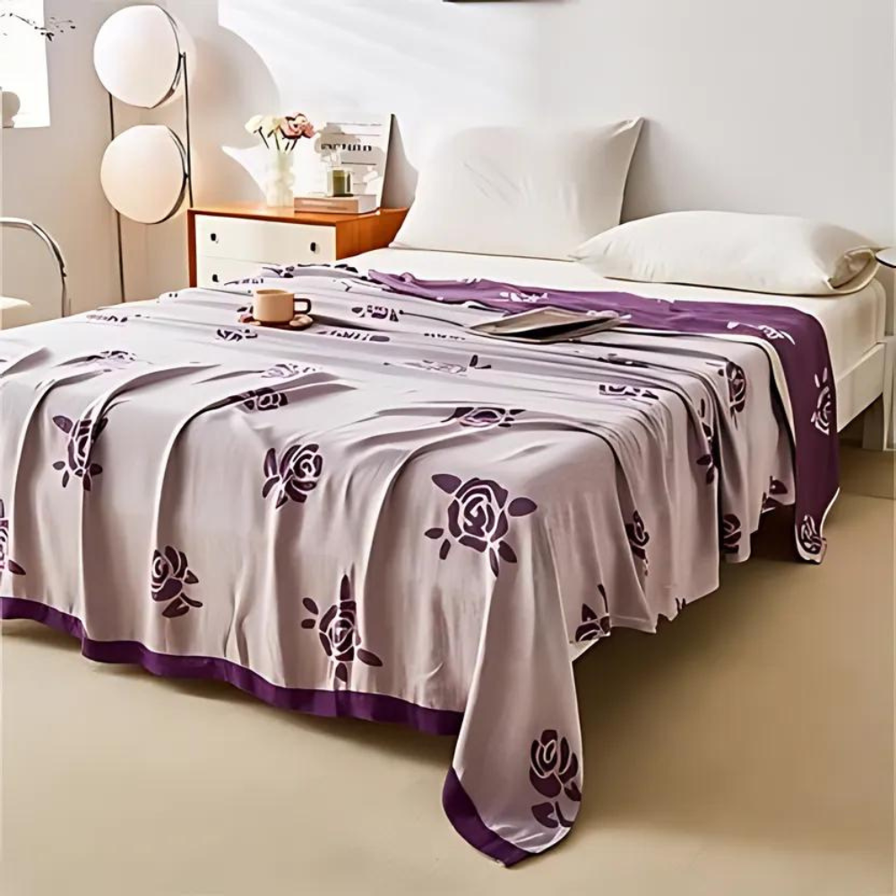 Cooling Blanket Bamboo Fiber Breathable & Machine Washable