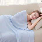 Cooling Blanket Bamboo Heat-Wicking Lightweight & Machine Washable