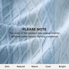 Cooling Blanket Breathable Bamboo-Cotton Diamond Waffle