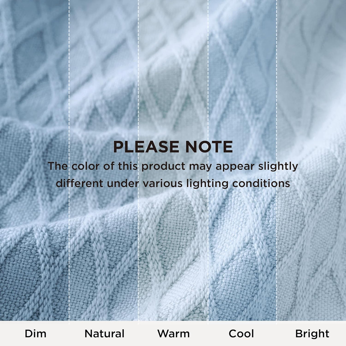 Cooling Blanket Breathable Bamboo-Cotton Diamond Waffle
