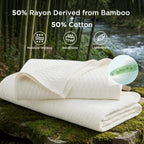 Cooling Blanket Breathable Bamboo-Cotton Diamond Waffle