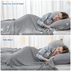 Cooling Blanket Breathable Cotton Advanced Cooling Fibers
