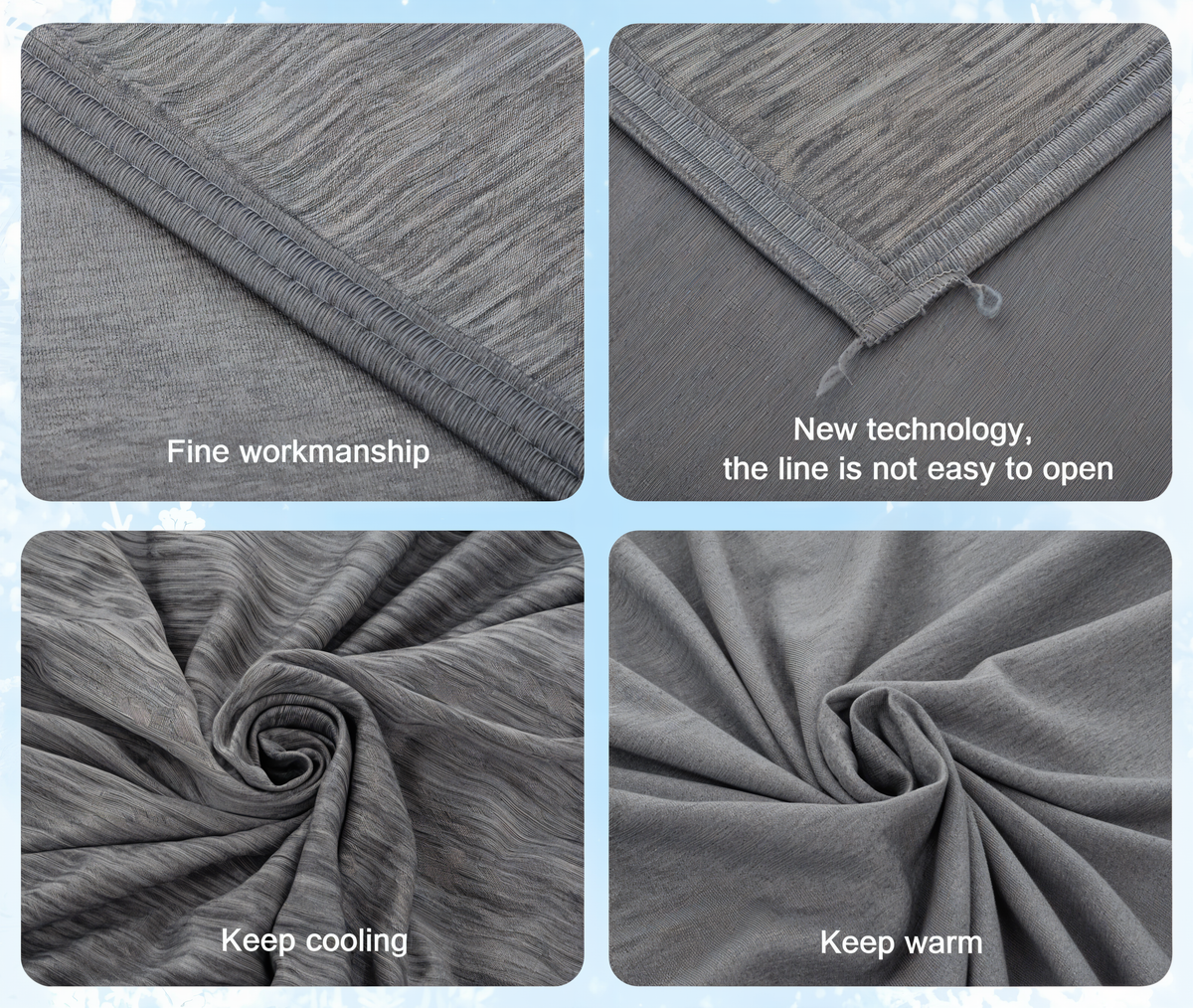 Cooling Blanket Breathable Cotton Advanced Cooling Fibers