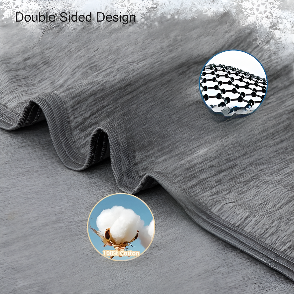 Cooling Blanket Breathable Cotton Advanced Cooling Fibers