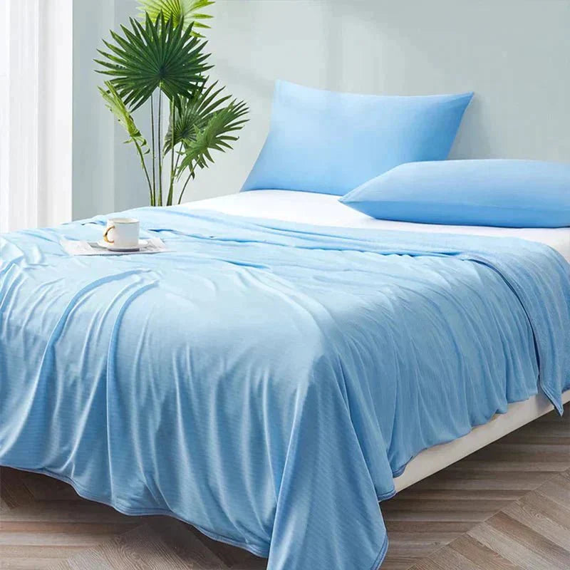 Cooling Blanket Breathable Cotton IceFabric Lightweight