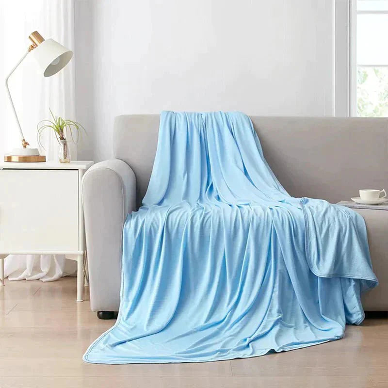 Cooling Blanket Breathable Cotton IceFabric Lightweight