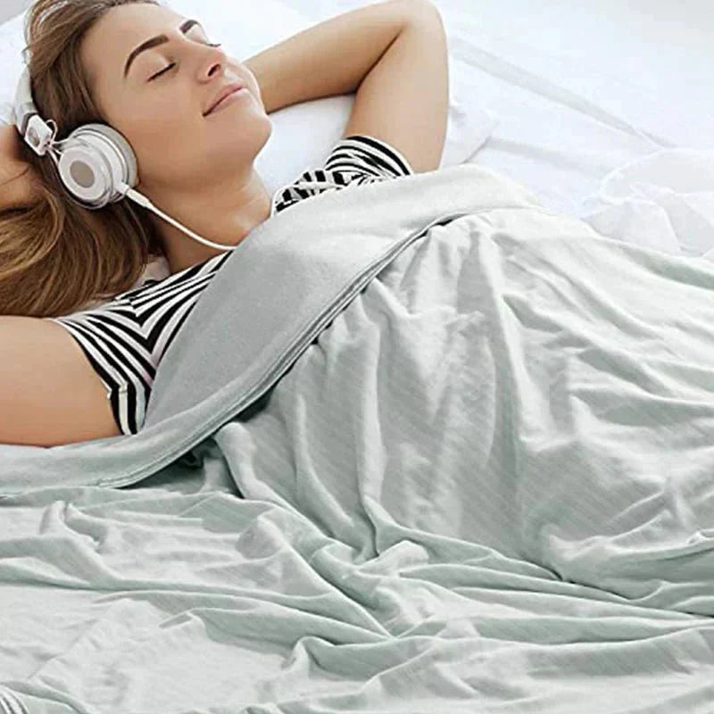 Cooling Blanket Breathable Cotton IceFabric Lightweight
