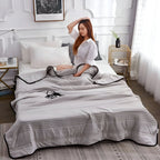 Cooling Blanket Breathable Heat-Dissipating Cotton Blend