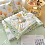 Cooling Blanket Breathable Lightweight Hypoallergenic Fill