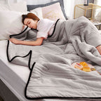 Cooling Blanket Breathable Silk & Bamboo Blend