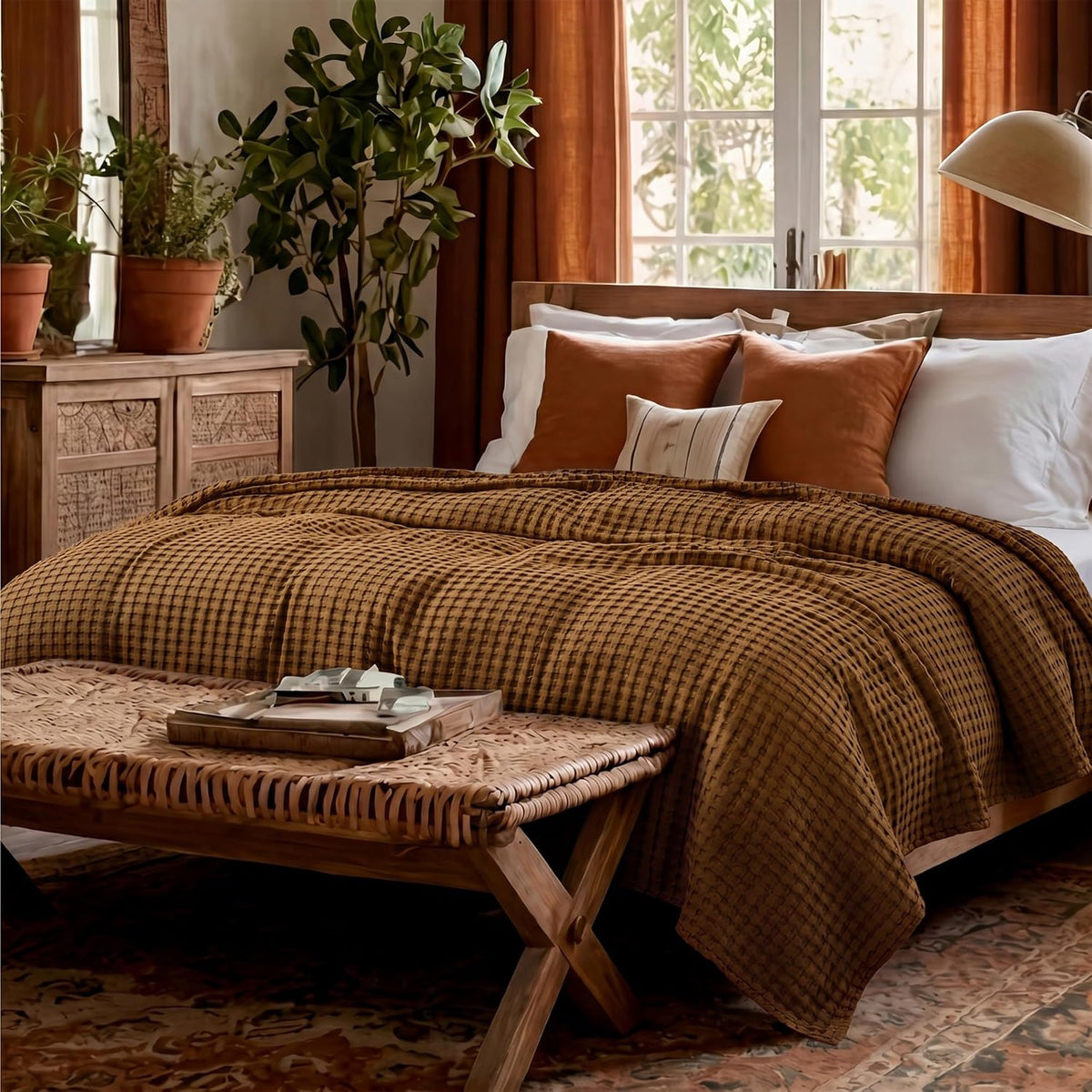 Cooling Blanket Cotton & Bamboo Moisture-Wicking