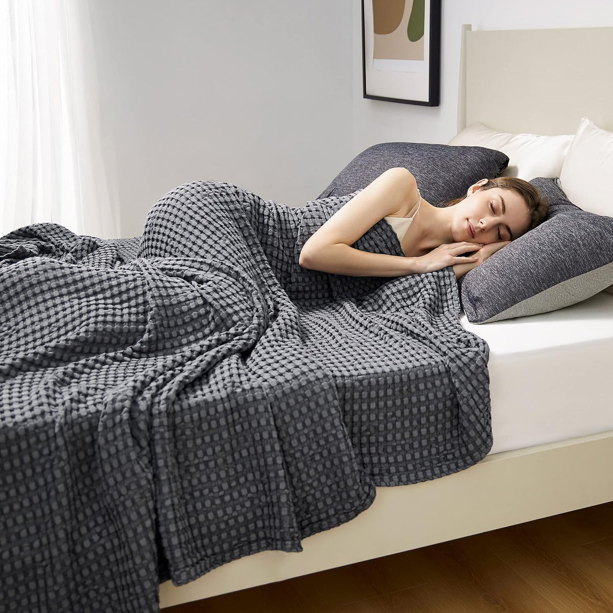 Cooling Blanket Cotton & Bamboo Moisture-Wicking