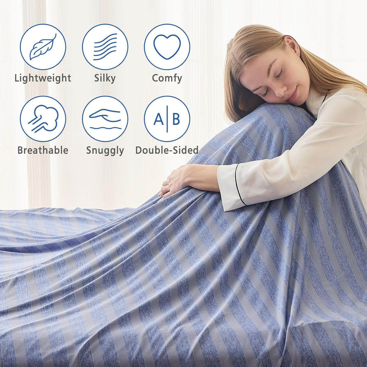 Cooling Blanket Double-Sided Arc-Chill Machine Washable