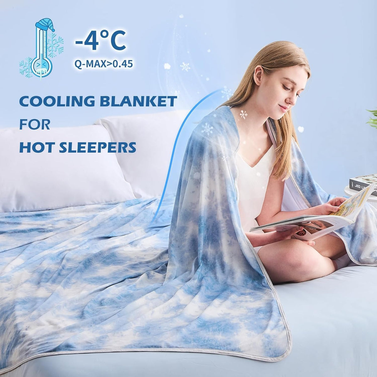 Cooling Blanket Double-Sided Arc-Chill Machine Washable