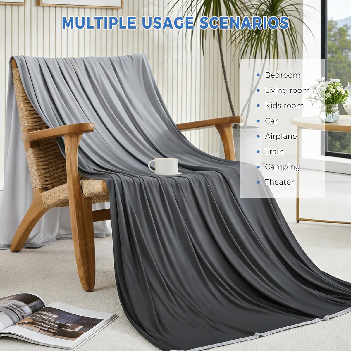 Cooling Blanket Double-Sided Arc-Chill Machine Washable