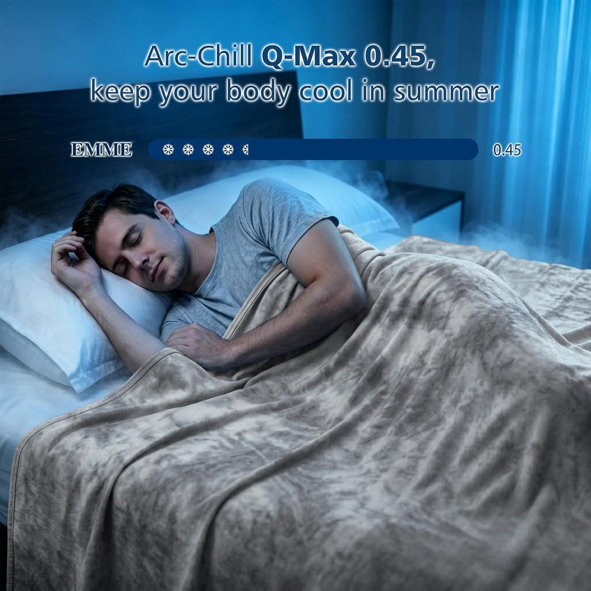 Cooling Blanket Double-Sided Arc-Chill Machine Washable