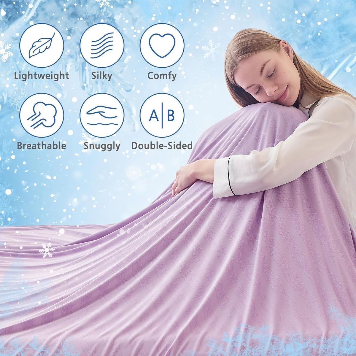 Cooling Blanket Double-Sided Arc-Chill Machine Washable