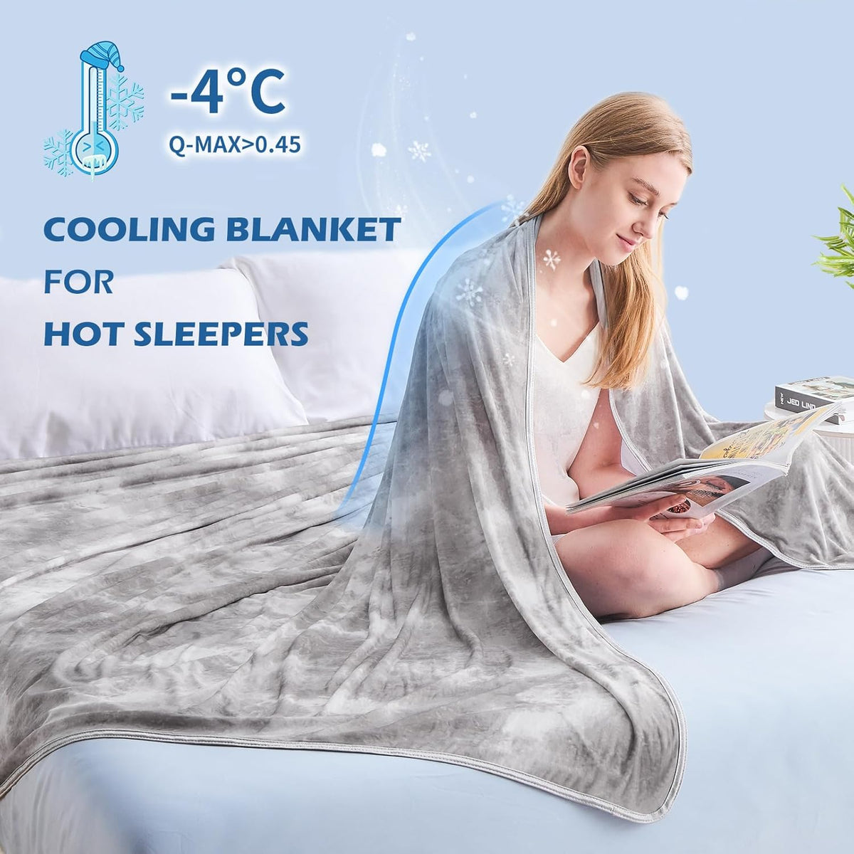 Cooling Blanket Double-Sided Arc-Chill Machine Washable