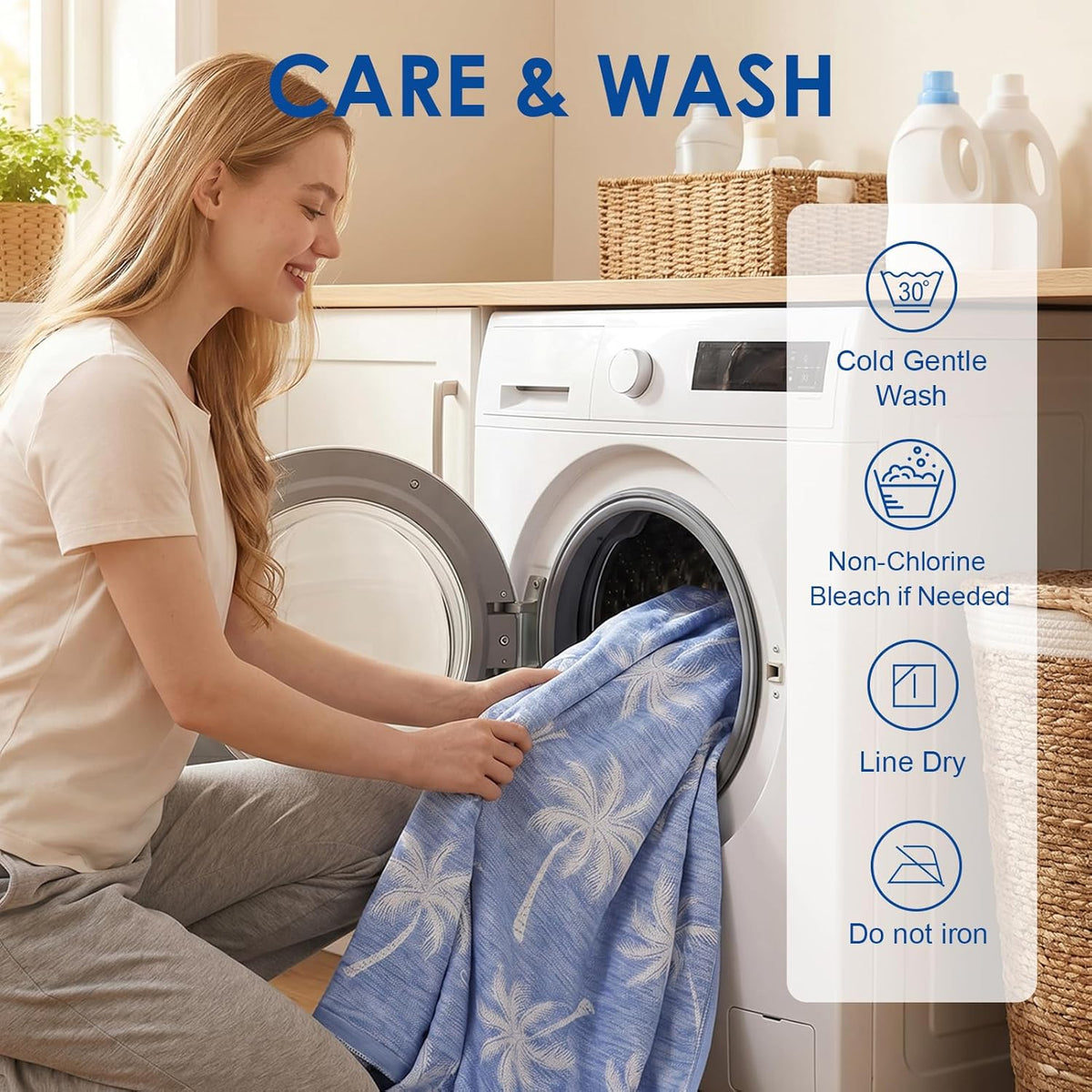 Cooling Blanket Double-Sided Breathable Fabric Lightweight & Portable