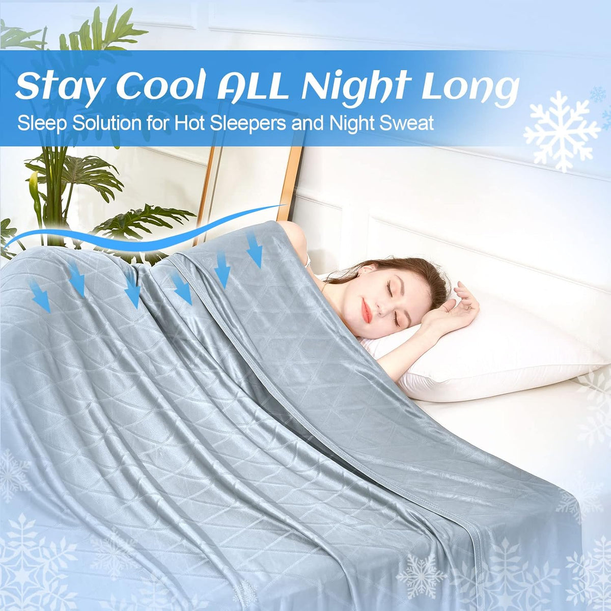 Cooling Blanket Double-Sided Breathable & Lightweight
