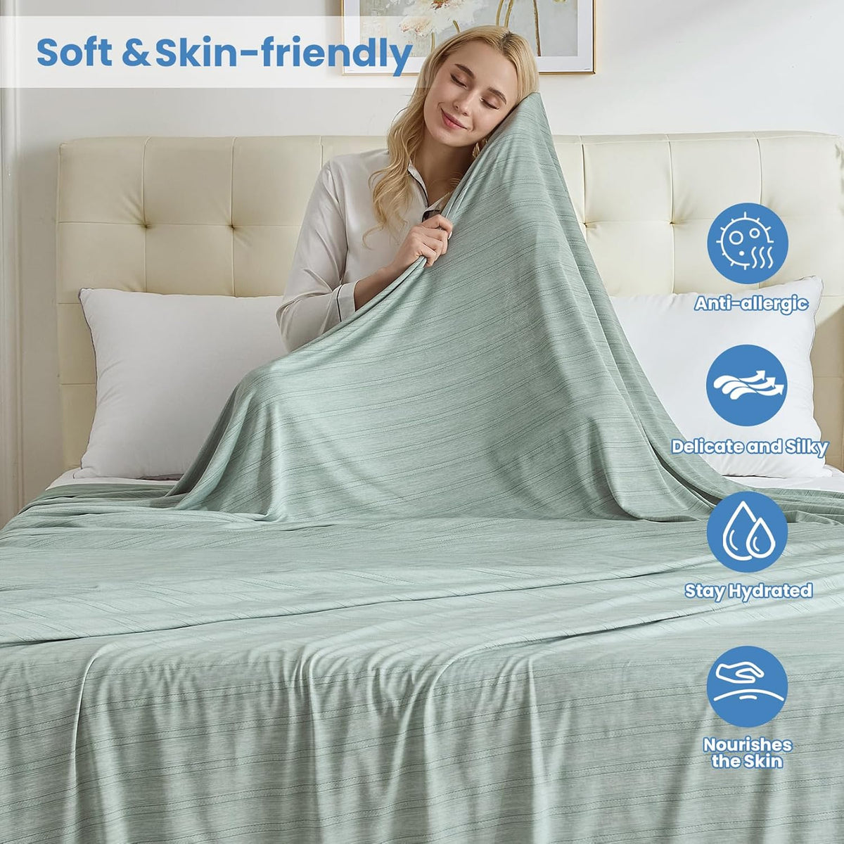 Cooling Blanket Double-Sided Breathable Lightweight