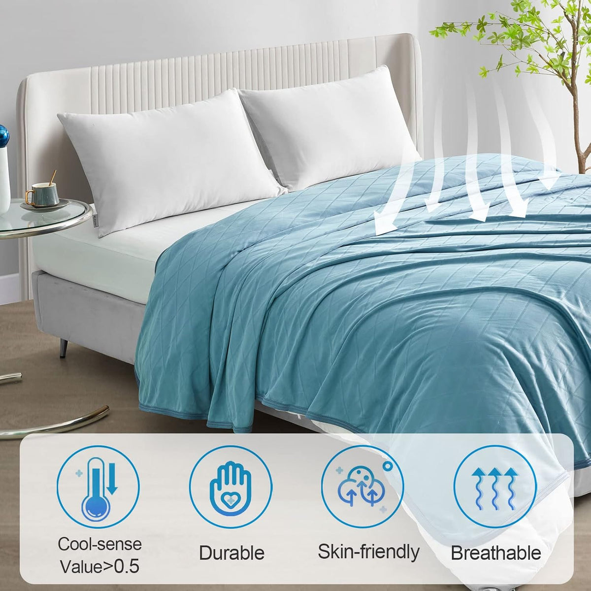 Cooling Blanket Double-Sided Breathable & Lightweight