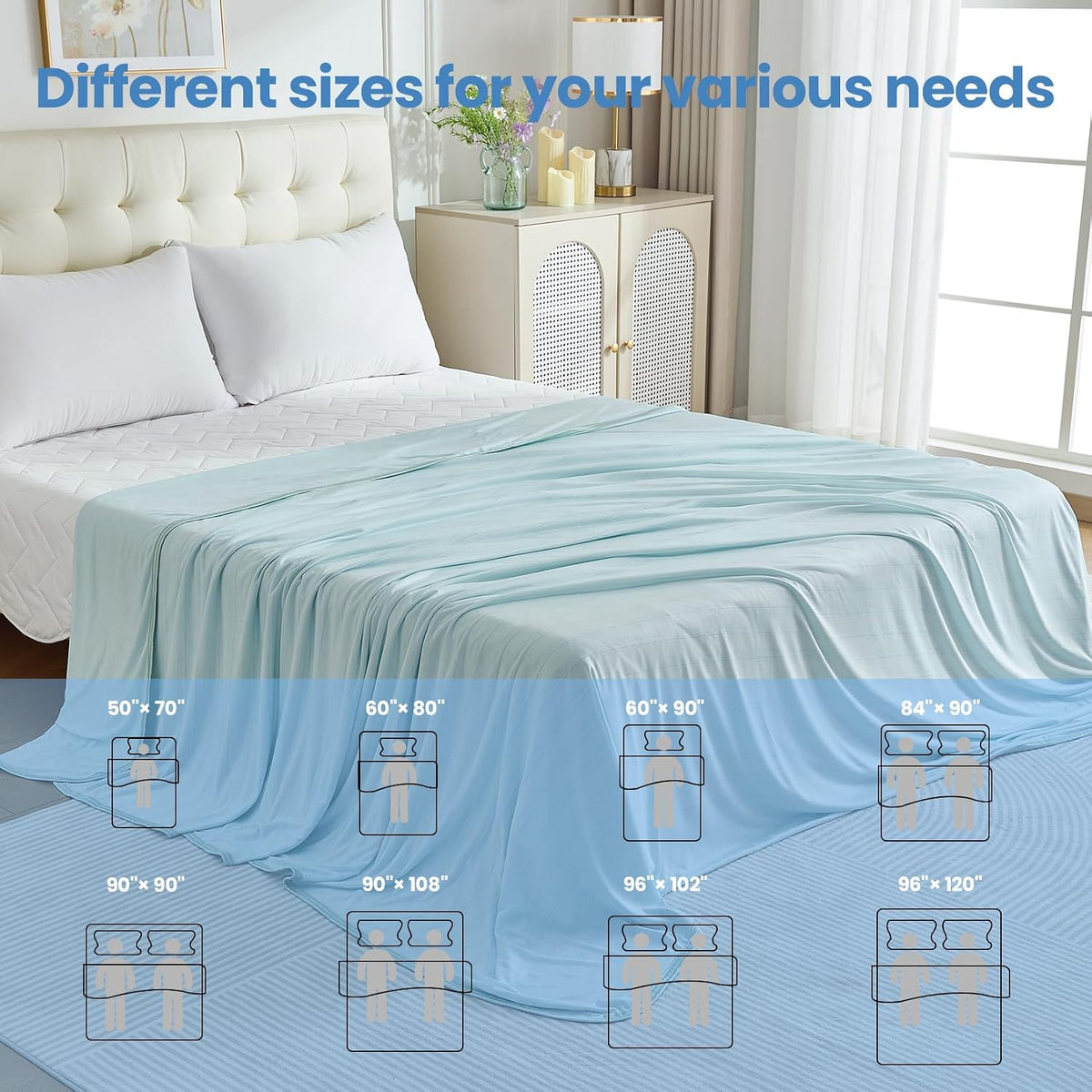 Cooling Blanket Double-Sided Breathable Lightweight