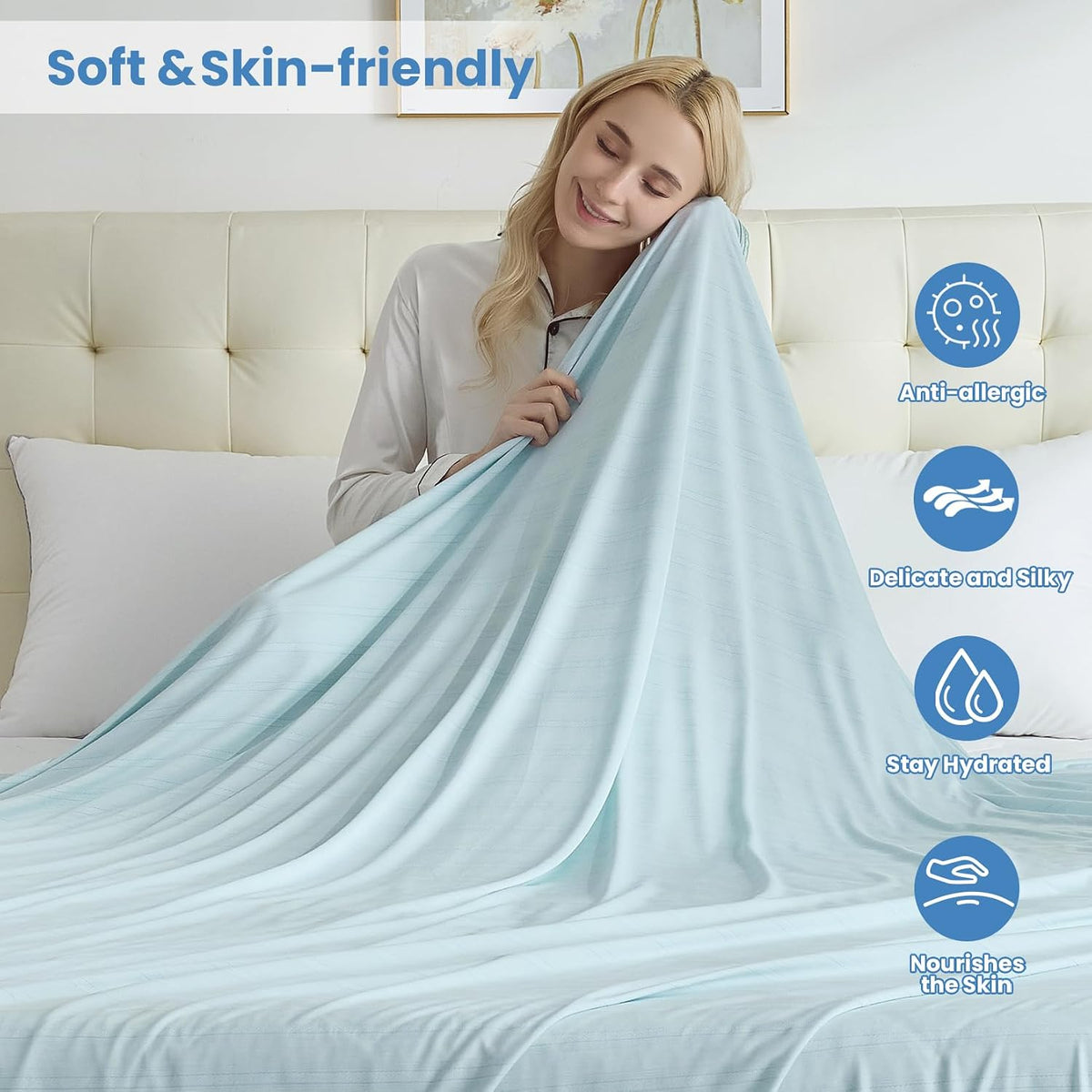 Cooling Blanket Double-Sided Breathable Lightweight