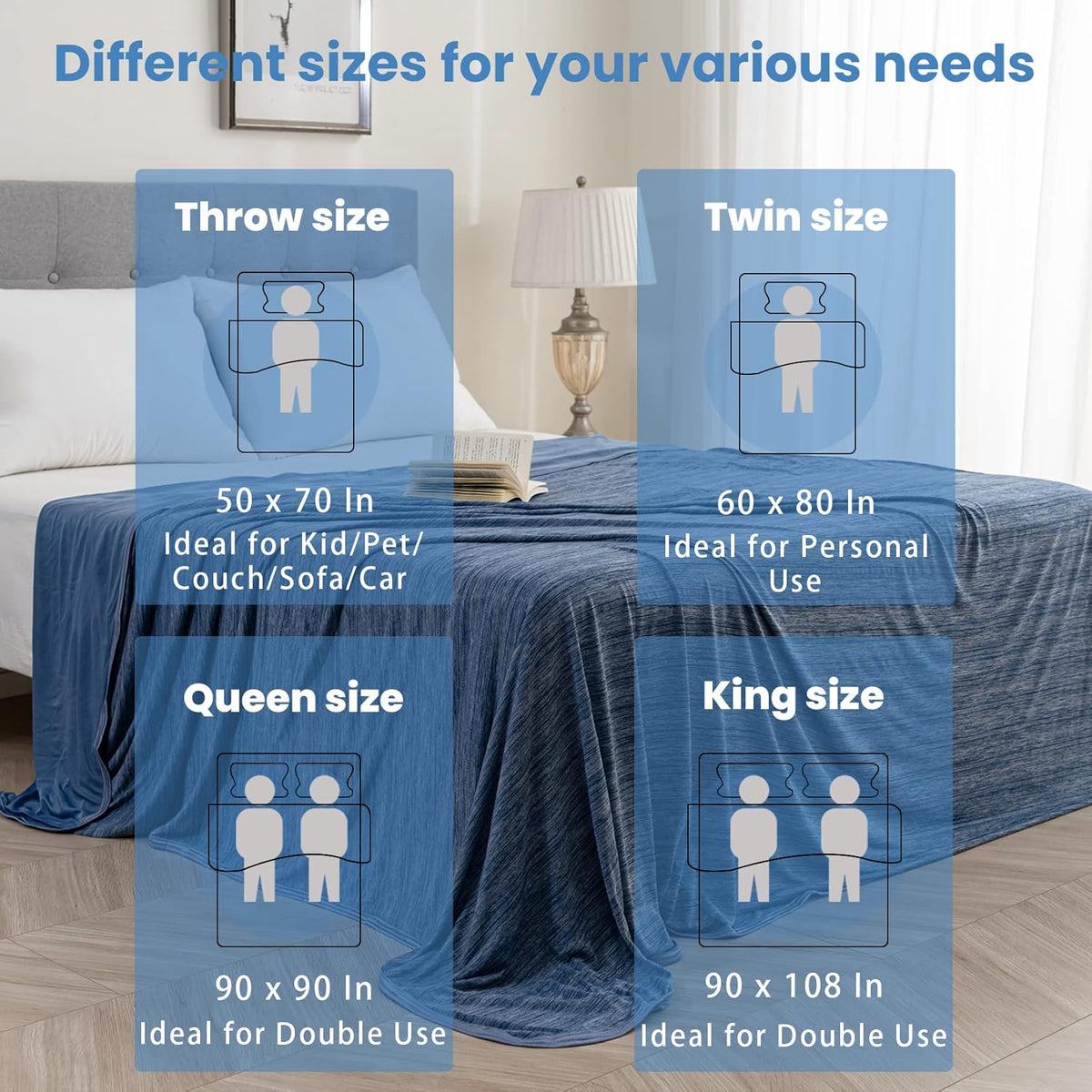 Cooling Blanket Double-Sided Breathable Lightweight