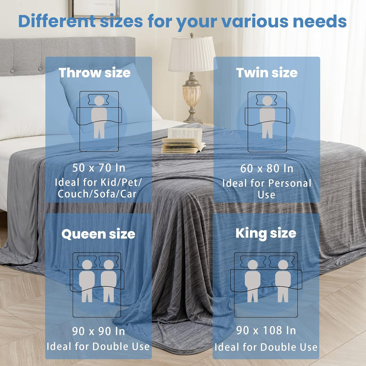 Cooling Blanket Double-Sided Breathable Lightweight