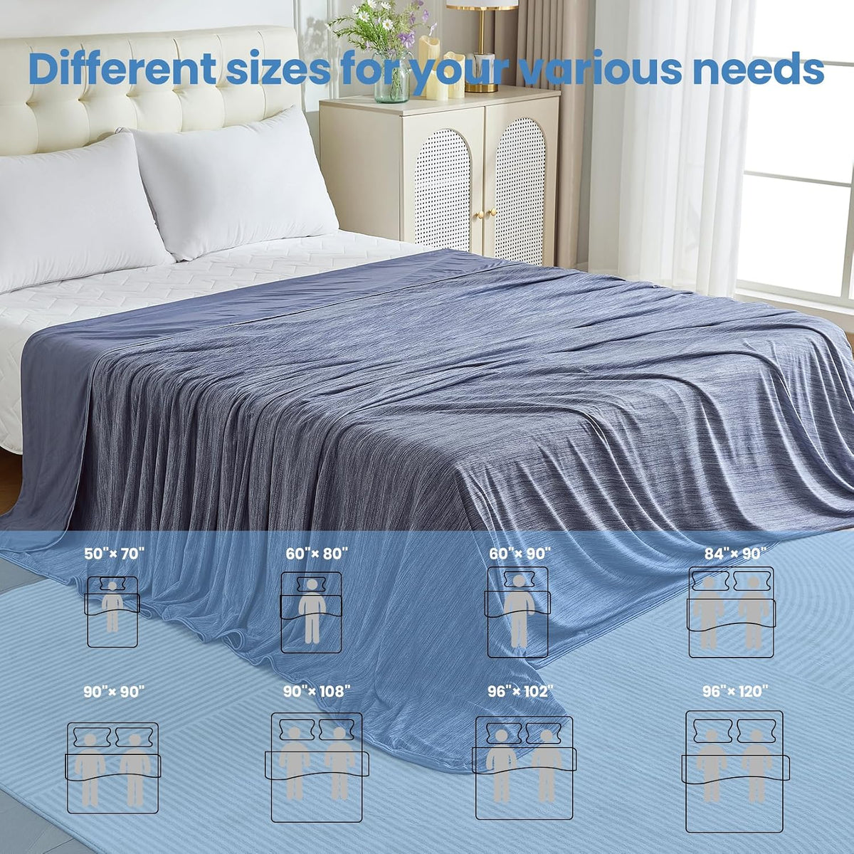 Cooling Blanket Double-Sided Breathable Lightweight
