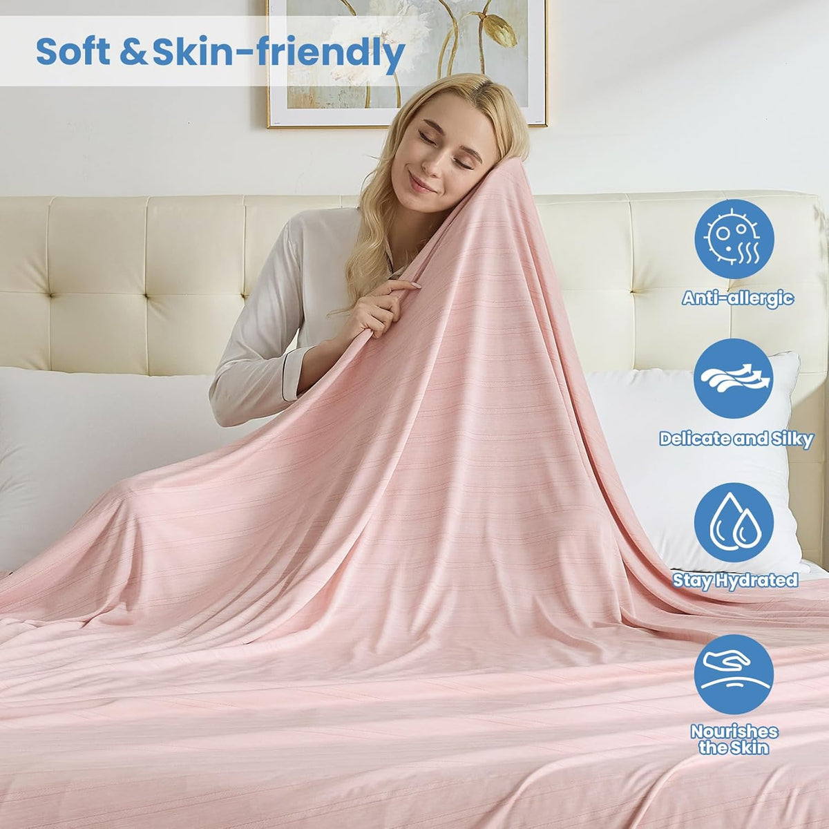 Cooling Blanket Double-Sided Breathable Lightweight