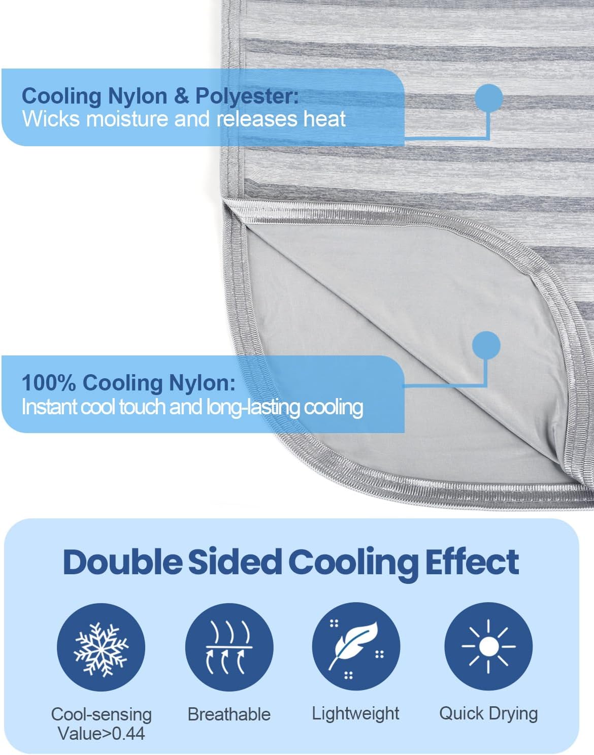 Cooling Blanket Double-Sided Breathable & Lightweight
