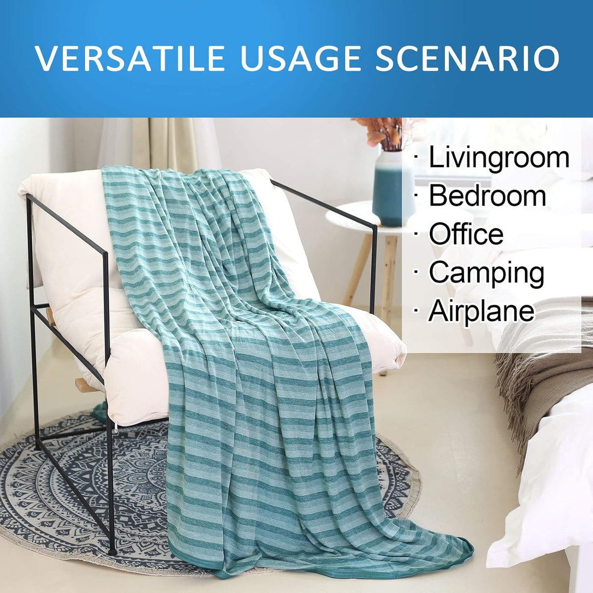 Cooling Blanket Double-Sided Breathable & Lightweight