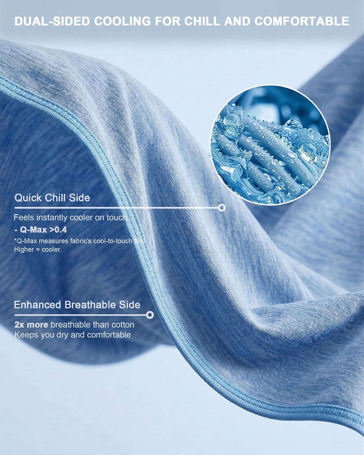 Cooling Blanket Double-Sided Breathable Q-Max Over 0.4